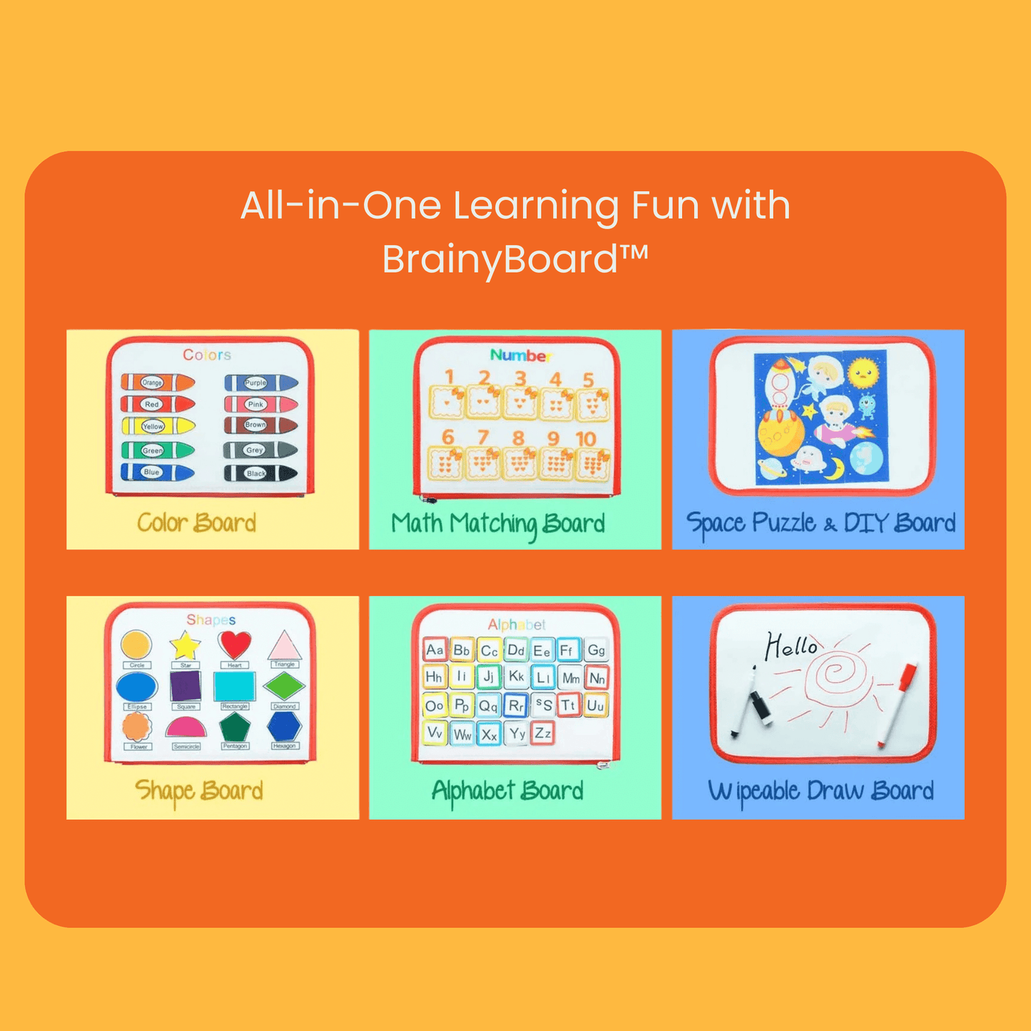 BrainyBoard™ Learning Activity Board